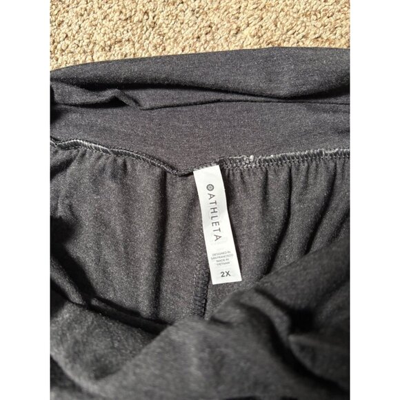 NEW Athleta Release Pants Charcoal Grey Relaxed Wide-Leg High-Rise TENCEL Modal - Picture 9 of 12